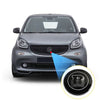 Black BRABUS Logo Radiator Grille Emblem Badge For Mercedes SMART Forfour 453